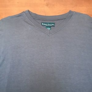 NWT Burt Pulitzer Collectors Edition short sleeve V-neck casual shirt, large